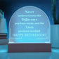 Engraved Domed Acrylic Plaque, Retirement Gift