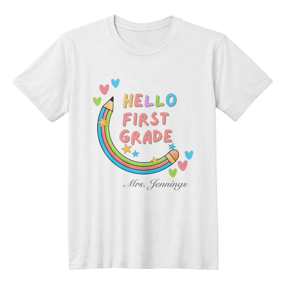 Teacher tee shirt, back to school, first day of school