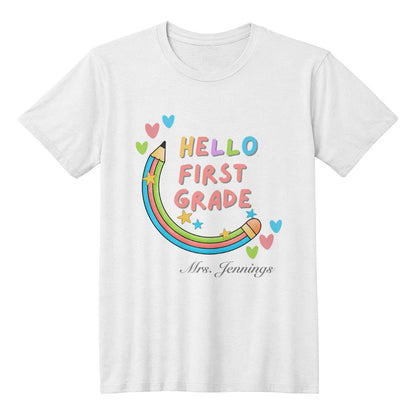 Teacher tee shirt, back to school, first day of school