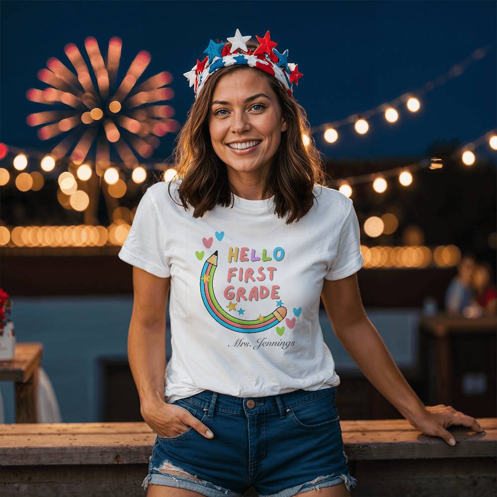 Teacher tee shirt, back to school, first day of school