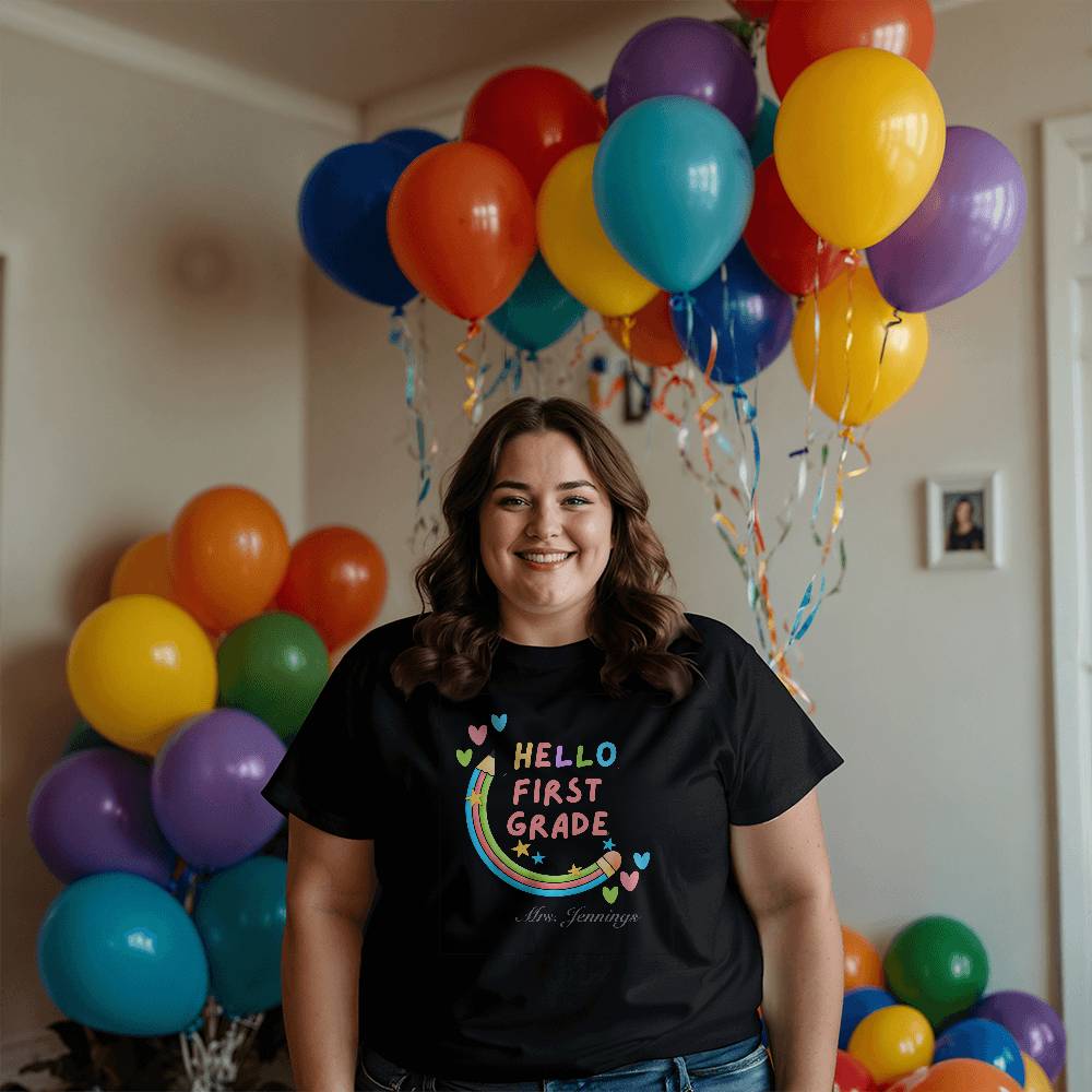 Teacher tee shirt, back to school, first day of school