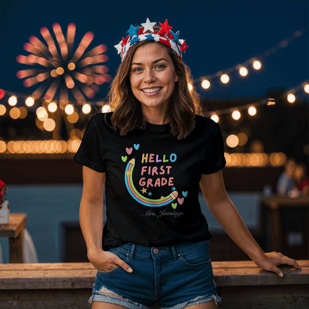 Teacher tee shirt, back to school, first day of school