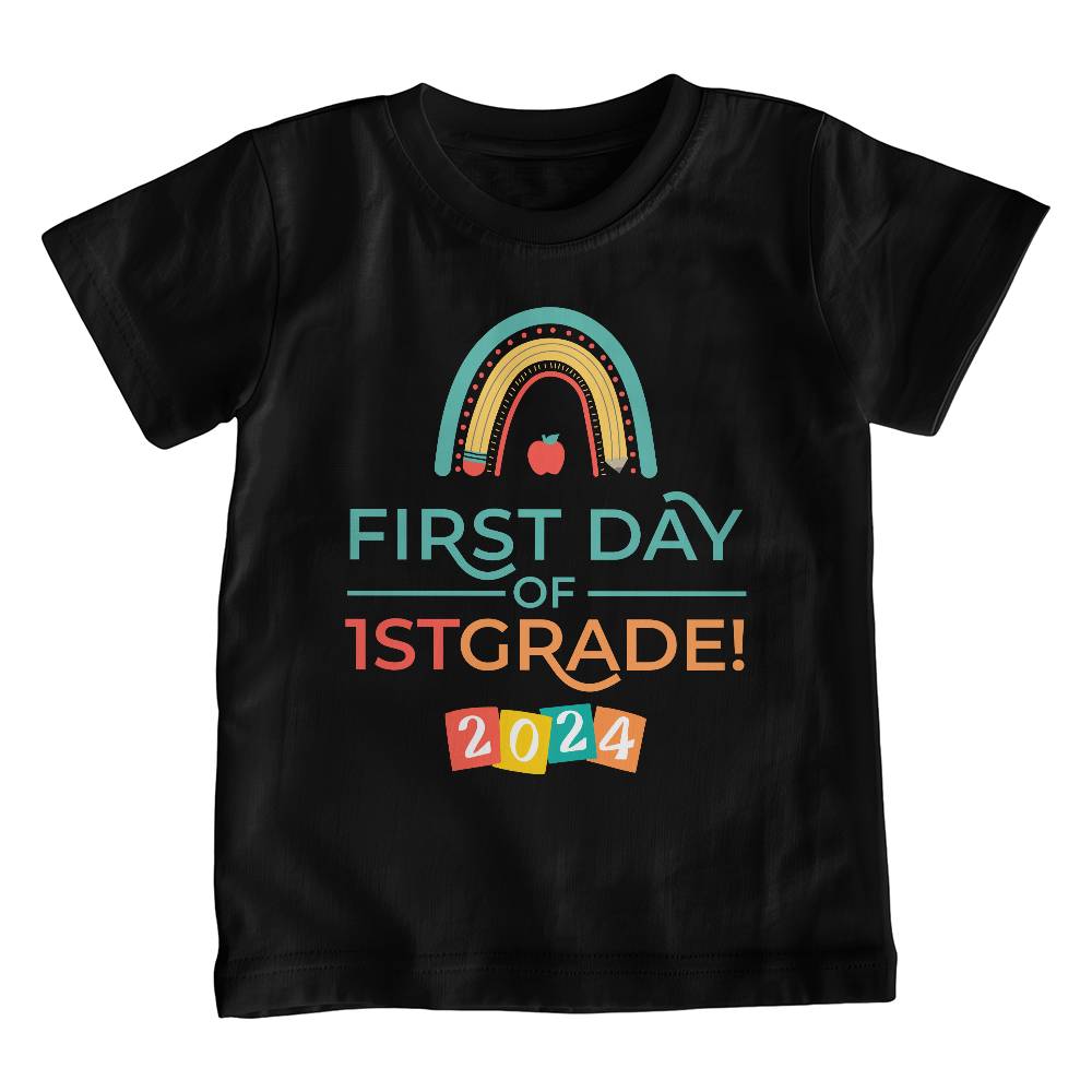 Youth T-Shirt for kids, first day of 1st grade