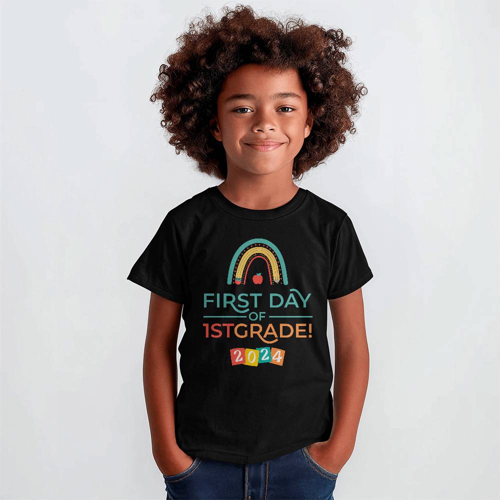 Youth T-Shirt for kids, first day of 1st grade