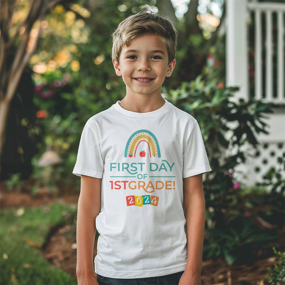 Youth T-Shirt for kids, first day of 1st grade