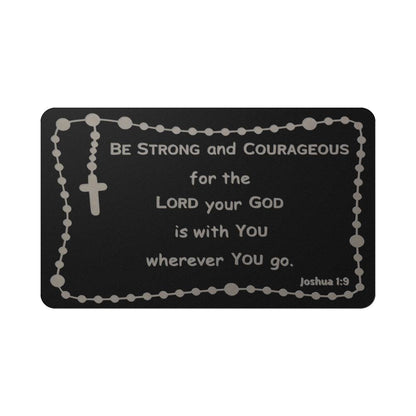 Engraved Wallet Card, catholic gift, drive safely for dad, son, husband