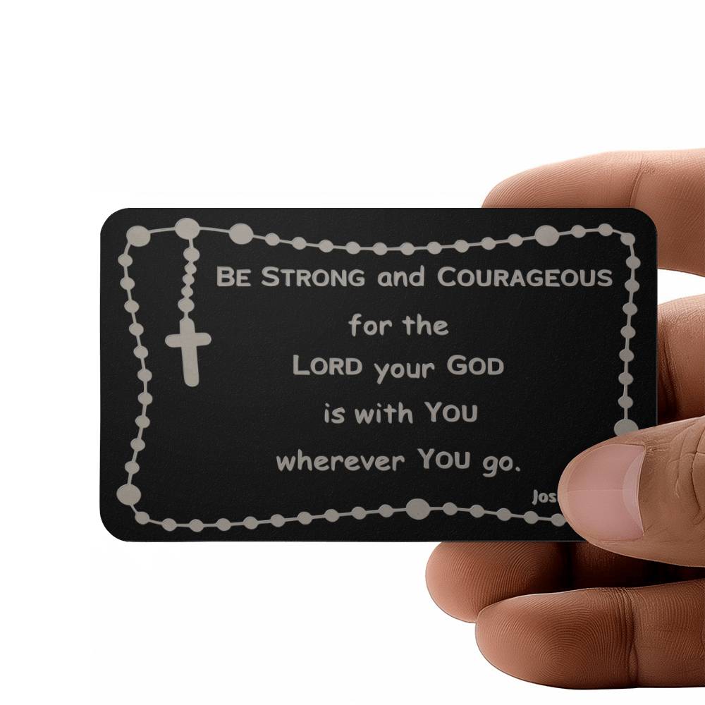 Engraved Wallet Card, catholic gift, drive safely for dad, son, husband