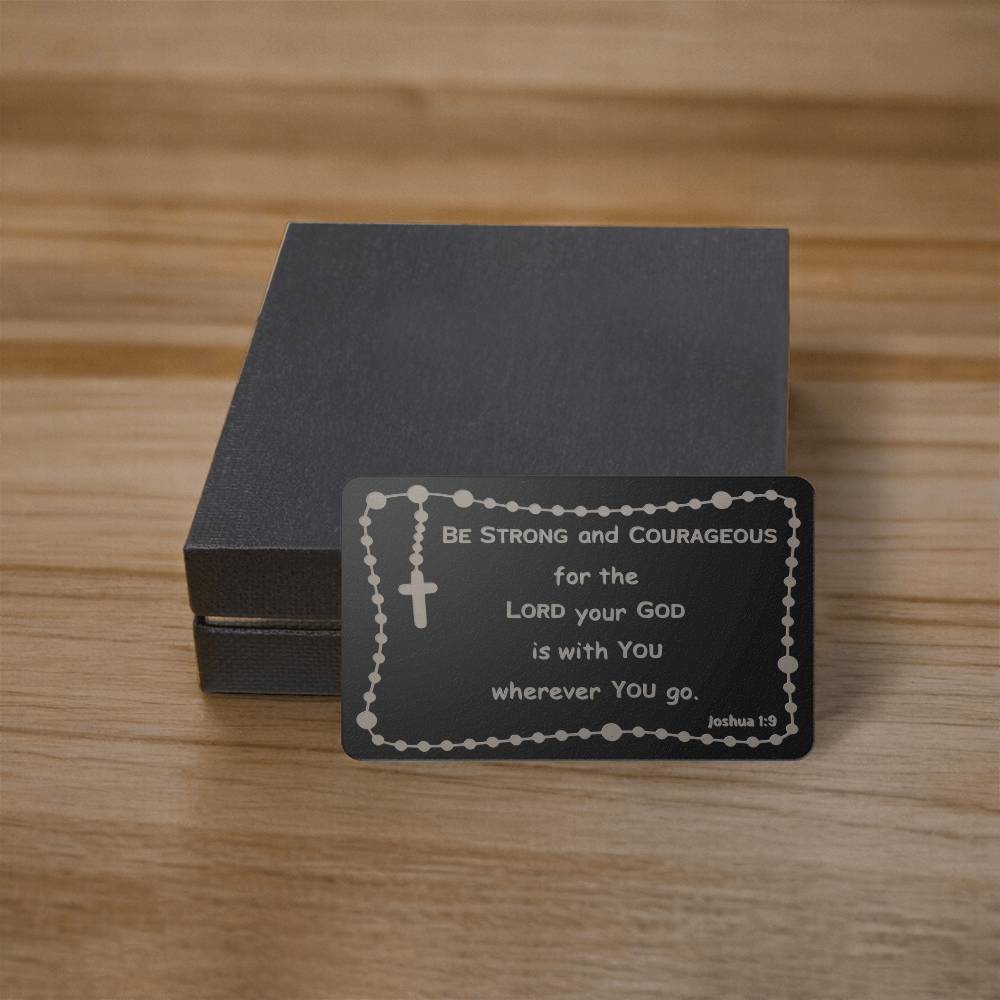 Engraved Wallet Card, catholic gift, drive safely for dad, son, husband