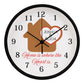 Wood Frame 10” Clock, Housewarming gift, Anniversary gift, Couple Home