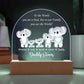 Printed Acrylic Dome Plaque, Daddy's Team, Father's Day gift for Dad, Daddy, Father