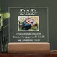 Printed Square Acrylic Plaque with LED, gift for Dad on Father's day, dad's birthday, Christmas