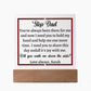 Printed Square Acrylic Plaque with LED, wedding gift, gift for step dad, will you walk me down the aisle