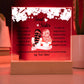 Printed Square Acrylic Plaque with LED, gift for soul sister, best friend