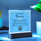 Printed Square Acrylic Plaque with LED, Personalized Graduation gift for girl or boy, class of 2024