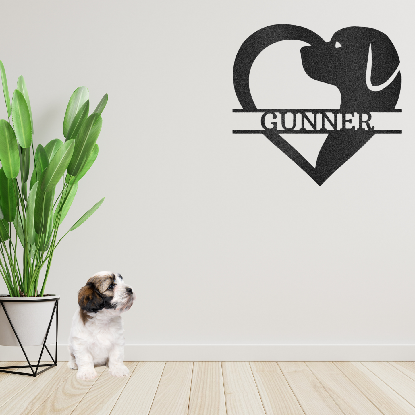 Personalized Dog Love Metal Wall Art dog lovers home decor wall steel art dog pet parents pet moms and dads self indulgence pet passion