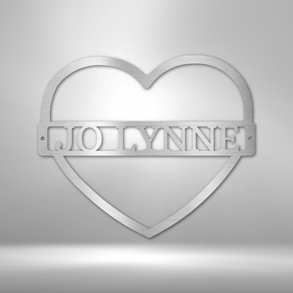 Mother Wife Girlfriend Valentine Love Monogram Metal art Steel Sign special valentines day gift to your loved one, home decor gift surprise her