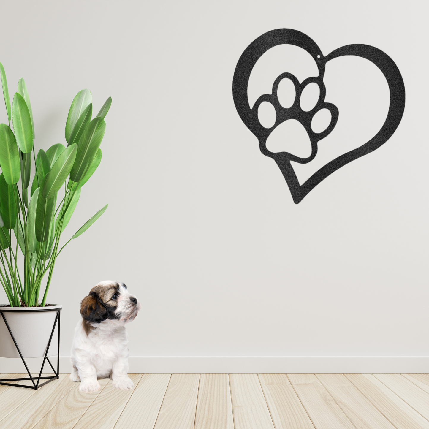 Puppy Love Metal Wall Art Puppy lovers home decor wall steel art dog pet parents pet moms and dads self indulgence pet passion