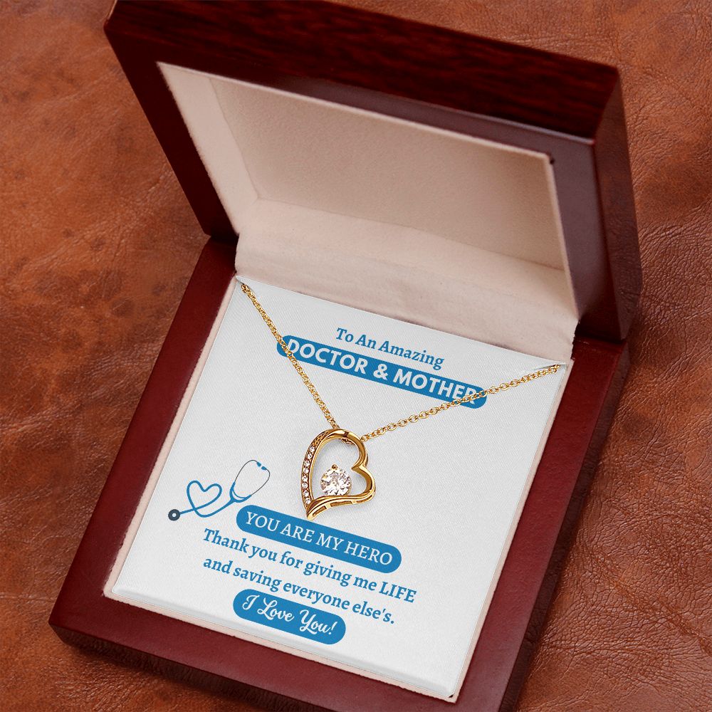 Forever Love necklace, gift for Doctor and Mother, on Mother's Day, her birthday