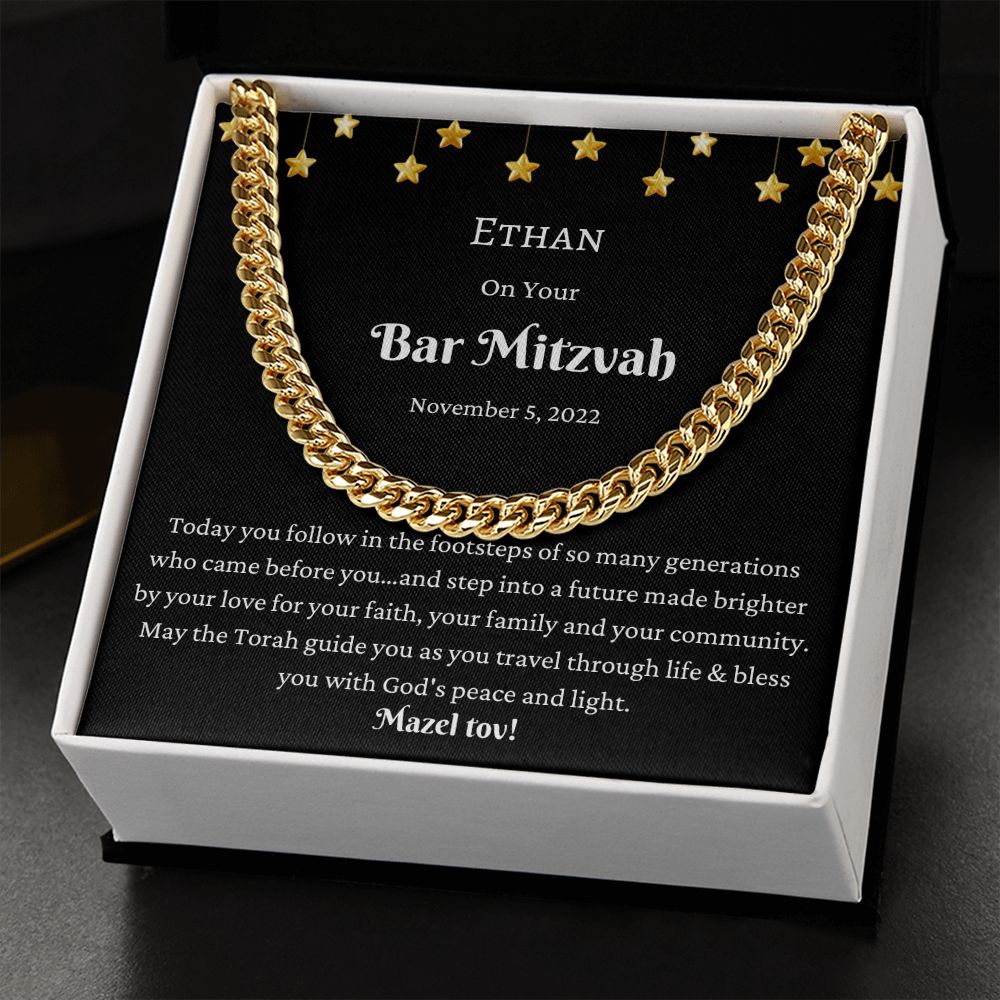 Bar Mitzvah Keepsake gift, Hebrew School Gift, Bar Mitzvah Gift, Star of David Gift, Bar Mitzvah Necklace, Personalized Bar Mitzvah, Bris Gift