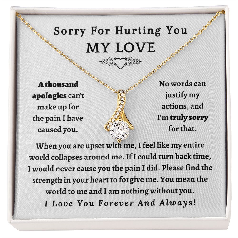 Alluring beauty necklace, gift for girlfriend, wife, partner, to say sorry, apologize.