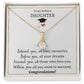 Alluring beauty necklace, graduation gift for brilliant daughter