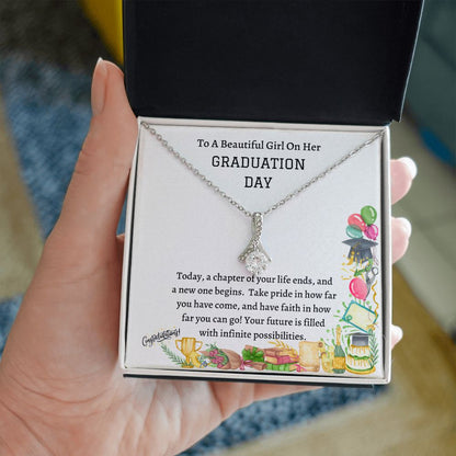 Alluring beauty necklace, gift for daughter, granddaughter, niece, friend on her graduation day