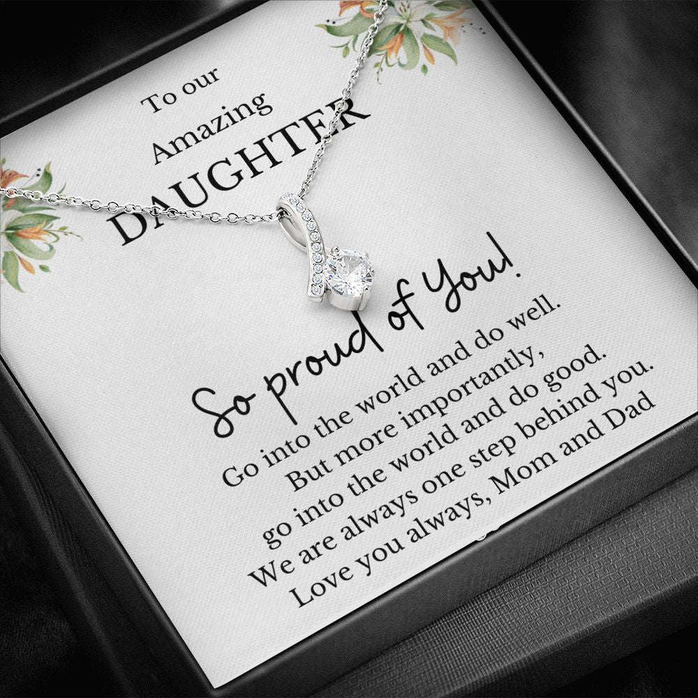 Alluring beauty necklace, Graduation Gift for amazing daughter, Class of 2023