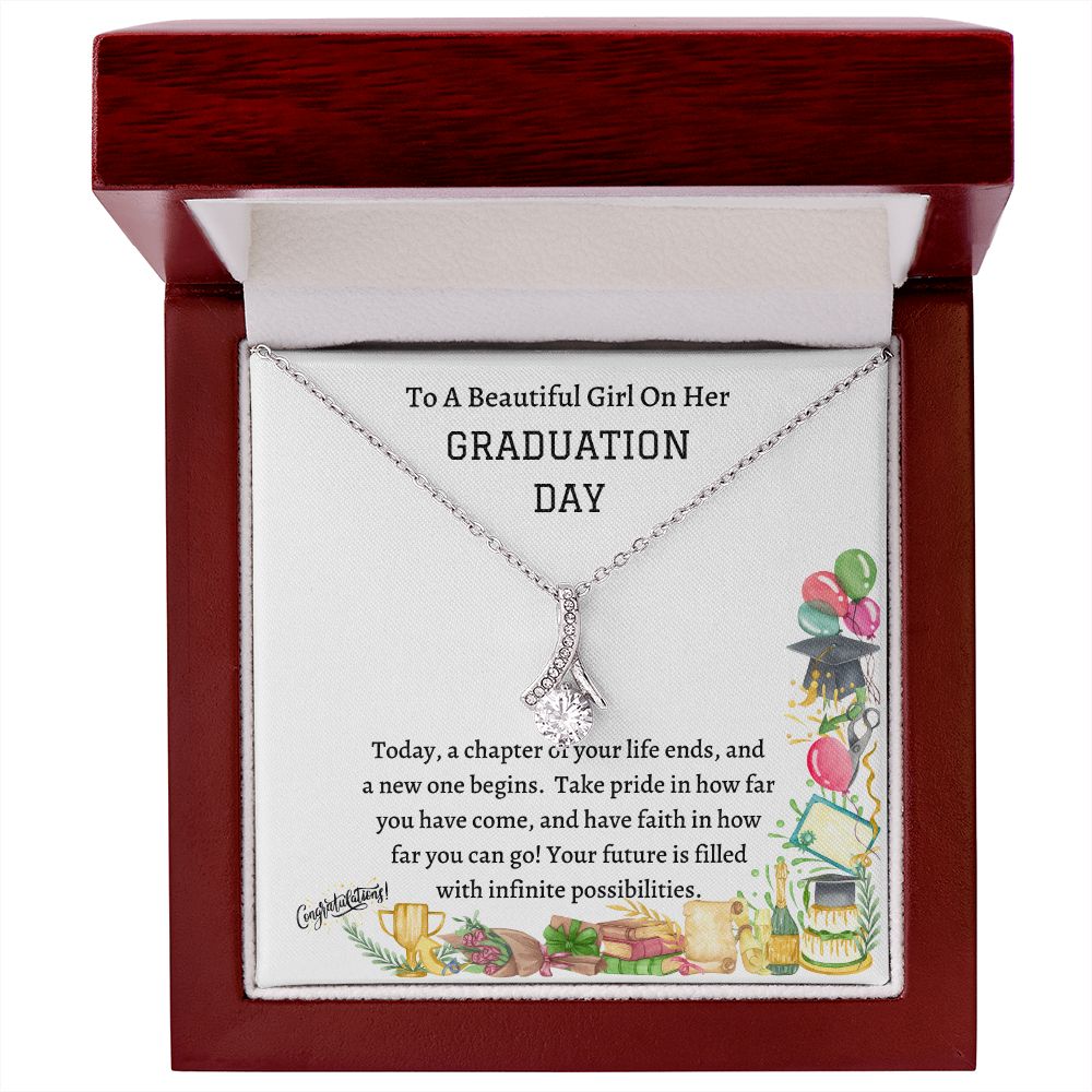Alluring beauty necklace, gift for daughter, granddaughter, niece, friend on her graduation day