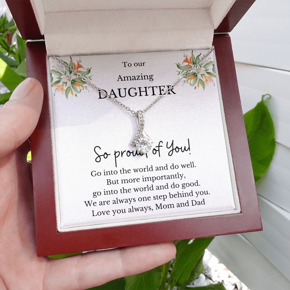 Alluring beauty necklace, Graduation Gift for amazing daughter, Class of 2023