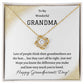 Love Knot, Gifts For Grandma, Grandma Gift From Granddaughter, Grandma Gift From Grandson, Grandma Necklace, Grandmother Sentimental Gifts