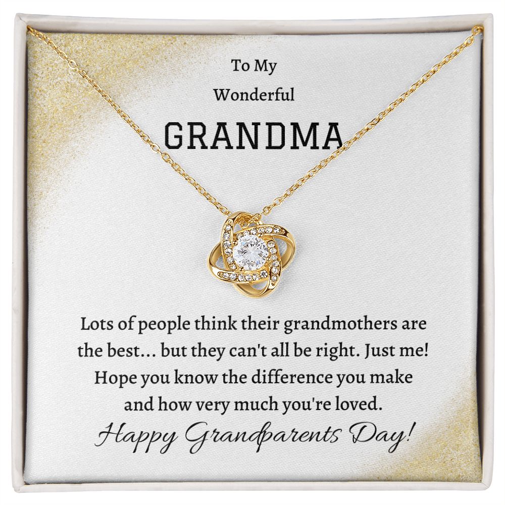 Love Knot, Gifts For Grandma, Grandma Gift From Granddaughter, Grandma Gift From Grandson, Grandma Necklace, Grandmother Sentimental Gifts