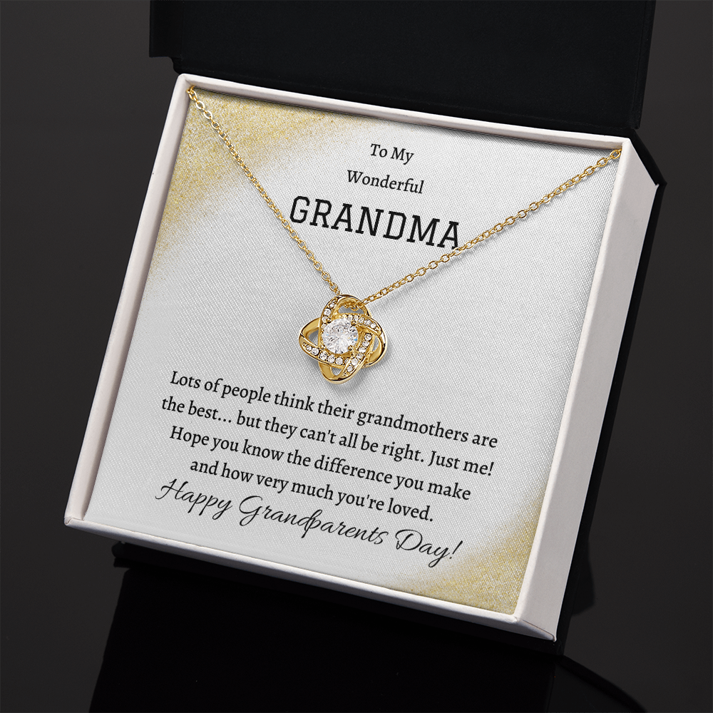 Love Knot, Gifts For Grandma, Grandma Gift From Granddaughter, Grandma Gift From Grandson, Grandma Necklace, Grandmother Sentimental Gifts