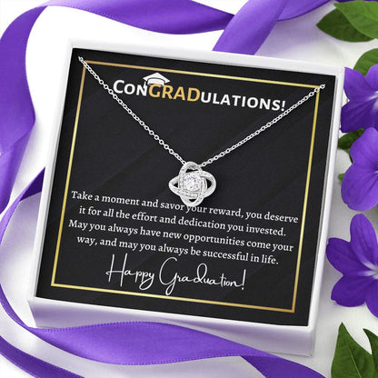 Love knot necklace, Graduation Gift for Daughter, Niece, Cousin, Granddaughter, Goddaughter, friend, Class of 2023