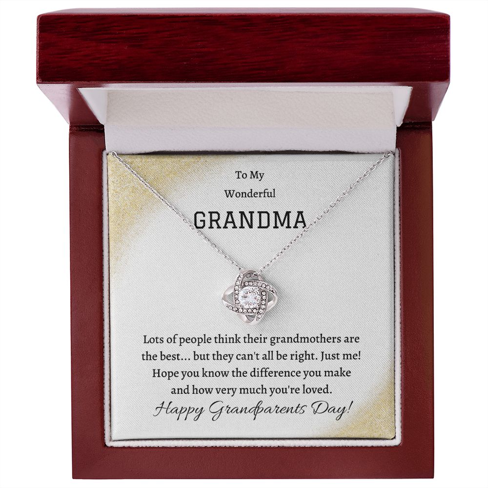 Love Knot, Gifts For Grandma, Grandma Gift From Granddaughter, Grandma Gift From Grandson, Grandma Necklace, Grandmother Sentimental Gifts