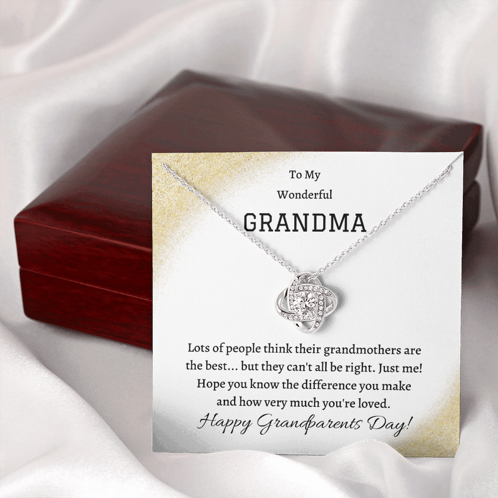 Love Knot, Gifts For Grandma, Grandma Gift From Granddaughter, Grandma Gift From Grandson, Grandma Necklace, Grandmother Sentimental Gifts