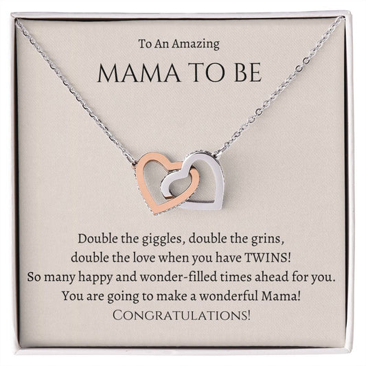 Pregnancy Gift for Friend, Gift for First Time Mom, Pregnancy Gift for Best Friend, Gift for Mom to Be Necklace, Twin Mom to be