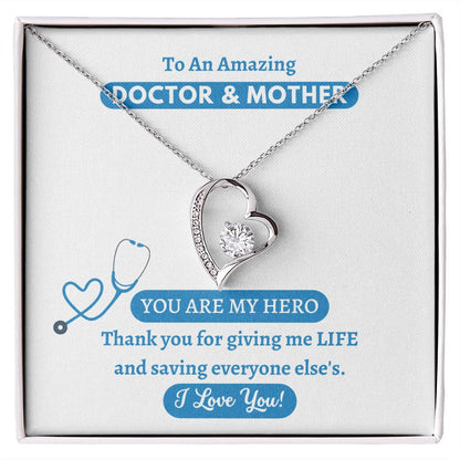 Forever Love necklace, gift for Doctor and Mother, on Mother's Day, her birthday