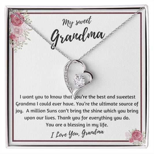 Grandma Gift Necklace, Gift for Grandma, Grandma Necklace, Grandparents gifts, Grandmother Christmas Gifts, Grandmother Necklace, from grandson, granddaughter