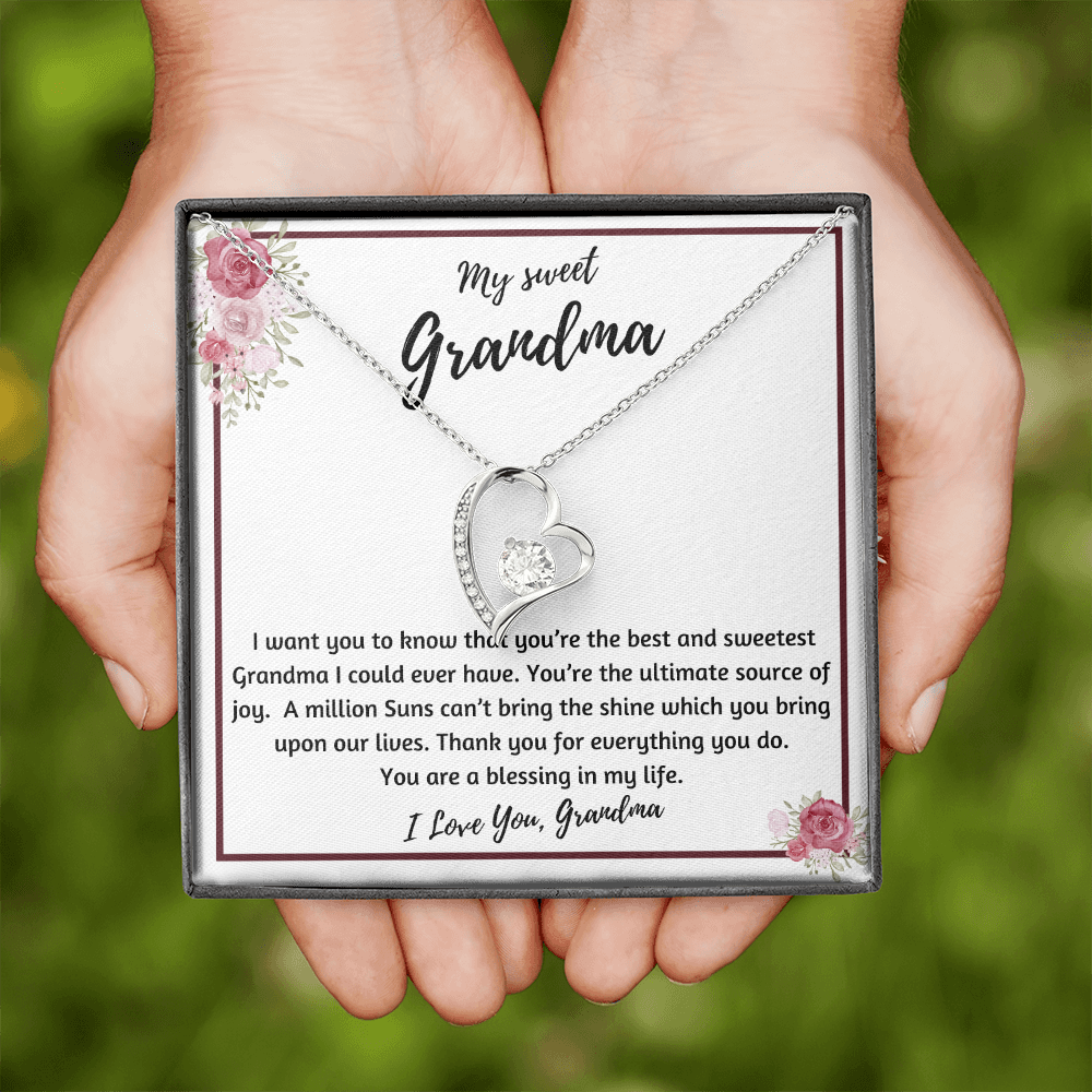 Grandma Gift Necklace, Gift for Grandma, Grandma Necklace, Grandparents gifts, Grandmother Christmas Gifts, Grandmother Necklace, from grandson, granddaughter