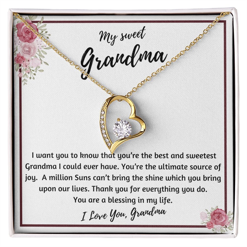 Grandma Gift Necklace, Gift for Grandma, Grandma Necklace, Grandparents gifts, Grandmother Christmas Gifts, Grandmother Necklace, from grandson, granddaughter