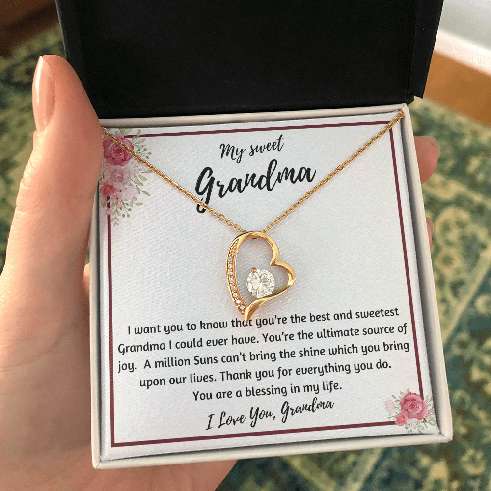 Grandma Gift Necklace, Gift for Grandma, Grandma Necklace, Grandparents gifts, Grandmother Christmas Gifts, Grandmother Necklace, from grandson, granddaughter